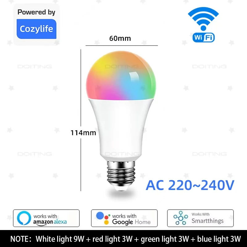 Lámpara LED Multicolor con Control Remoto