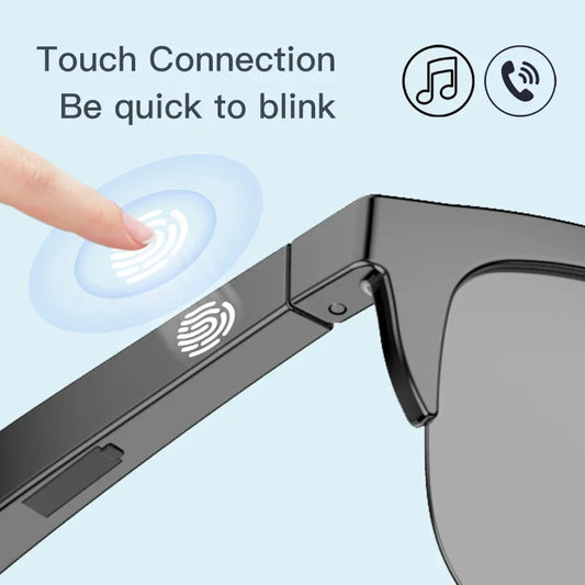 Lentes de Sol Inteligentes Audio Bluetooth V5.3 – Sonido Abierto, Llamadas y Protección UV