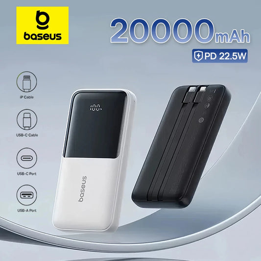 Batería Externa 20,000 mAh Carga Rápida