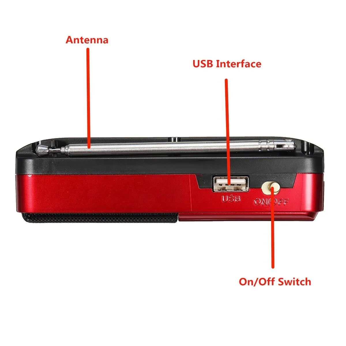 Radio Digital Portátil Hi-Fi - Sonido Potente y Batería Recargable