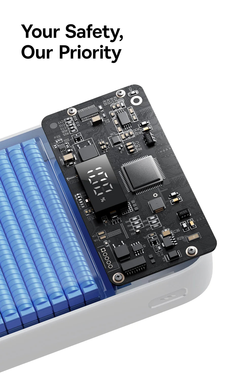 Batería Externa 20,000 mAh Carga Rápida