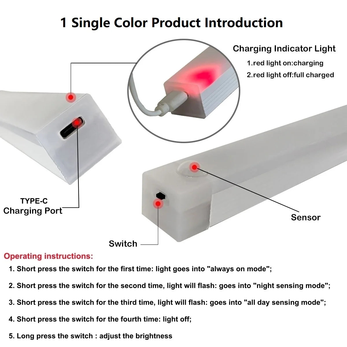 Barra LED con Sensor de Movimiento - Iluminación Automática