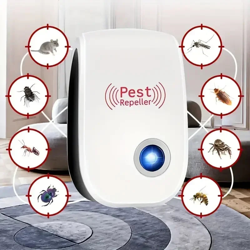 Repelente Ultrasónico de Plagas Pro - Hogar Libre de Insectos