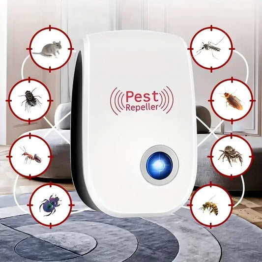 Repelente Ultrasónico de Plagas Pro - Hogar Libre de Insectos