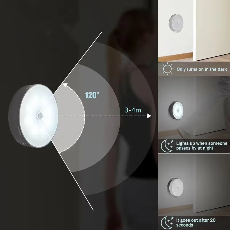 Lámpara LED con Sensor de Movimiento - Iluminación Inteligente Sin Cables