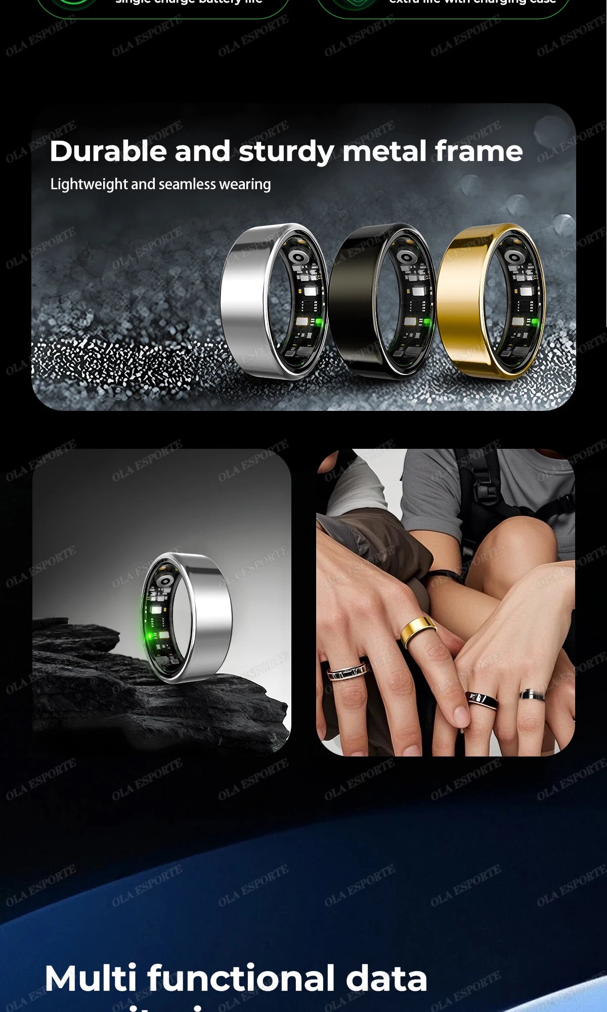 Anillo Inteligente R09 - Monitor de Salud y Sueño