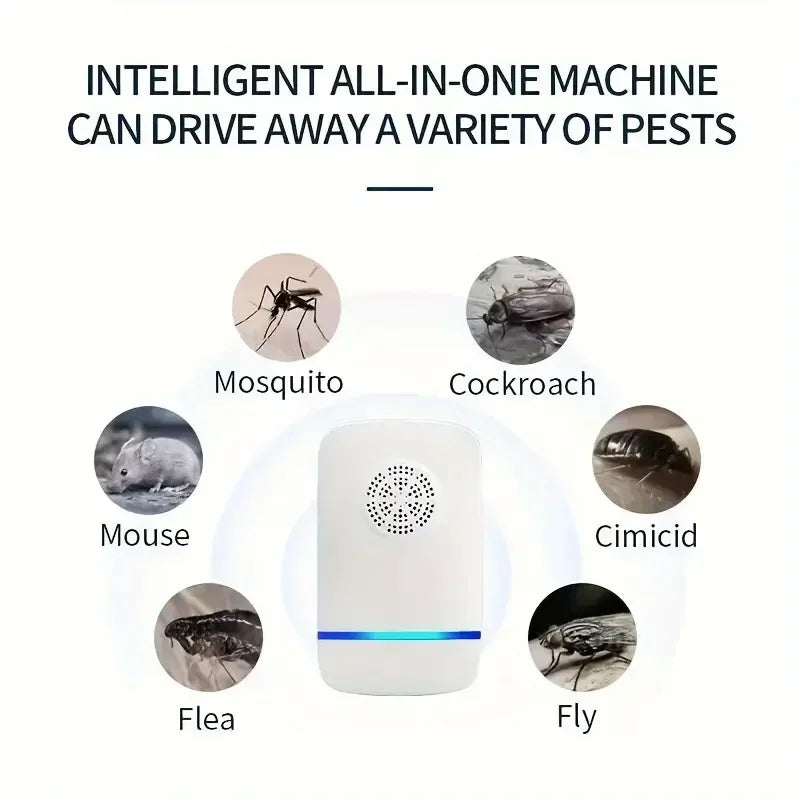 Repelente Ultrasónico de Plagas Pro - Hogar Libre de Insectos