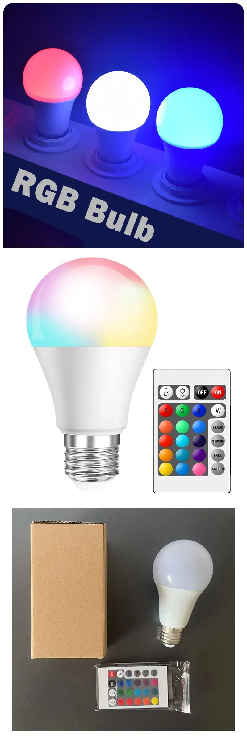 Foco Inteligente RGB - Control por App y Voz