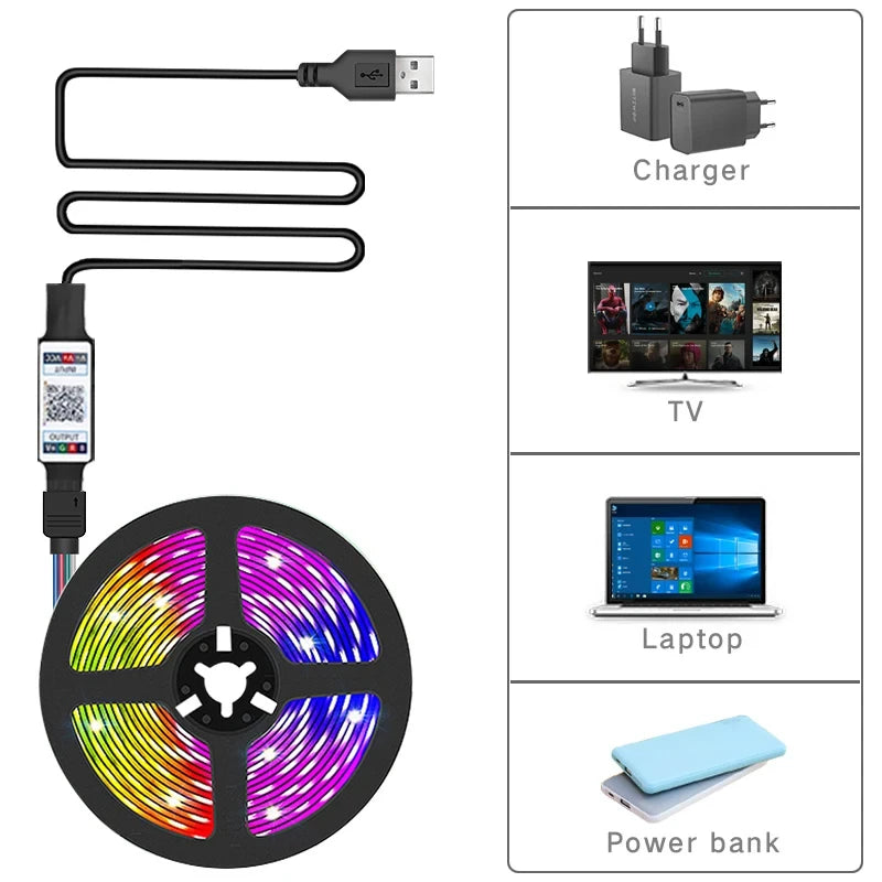 Tira LED RGB Inteligente - Ambientación Gaming