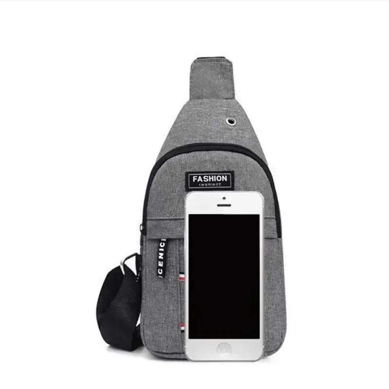 Bolso bandolera minimalista individual, ligero y moderno para hombre