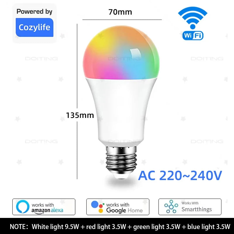Lámpara LED Multicolor con Control Remoto