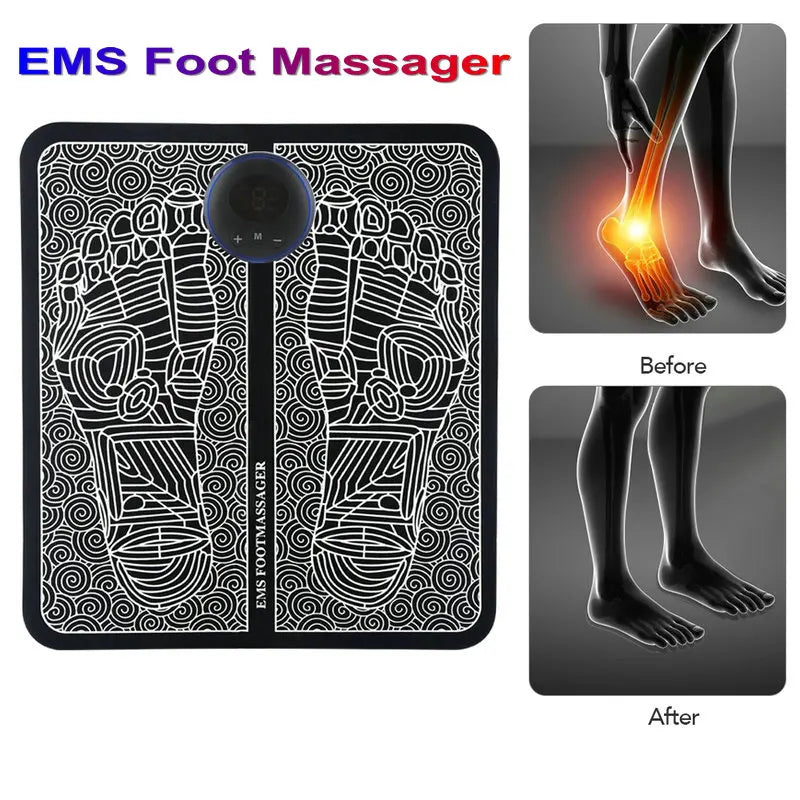 Tapete Masajeador de Pies EMS - Circulación y Relax