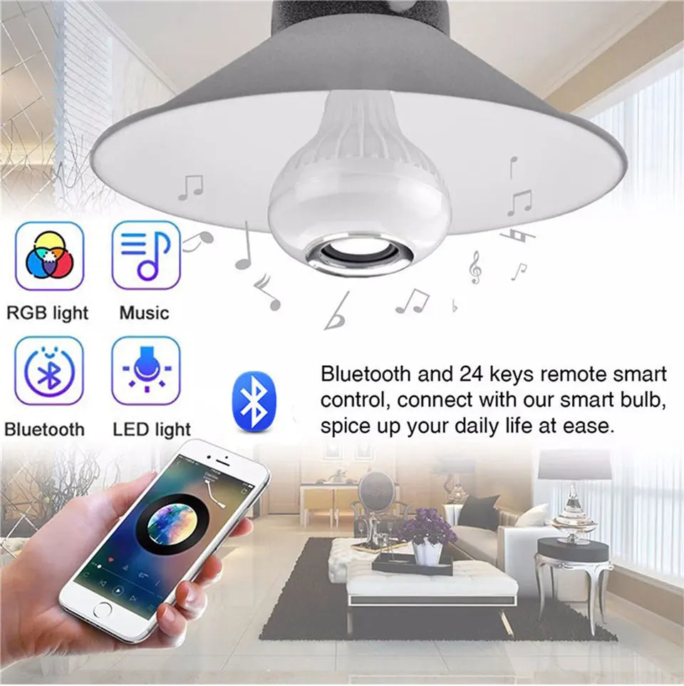 Bombilla LED con Altavoz Bluetooth