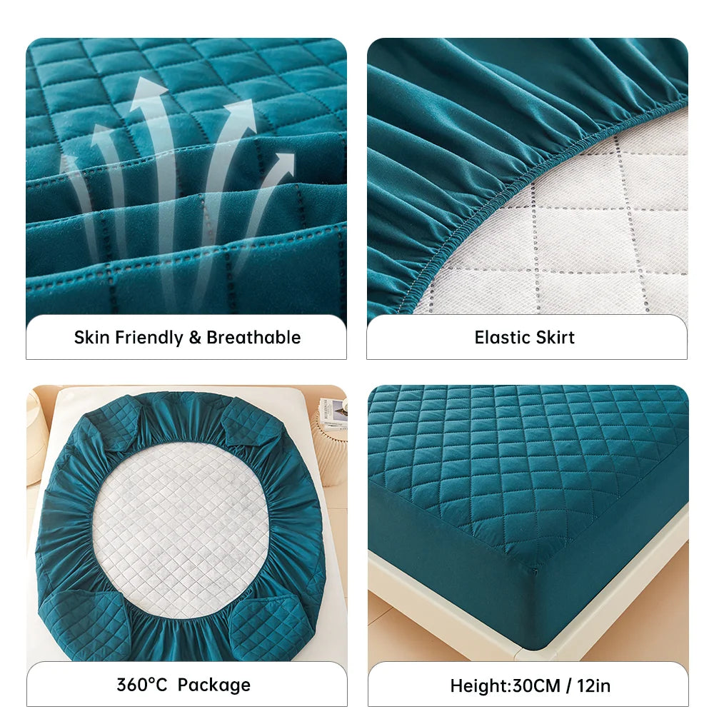 Protector de Colchón Impermeable 3D Air Fabric – Suave, Transpirable y Anti-Ácaros