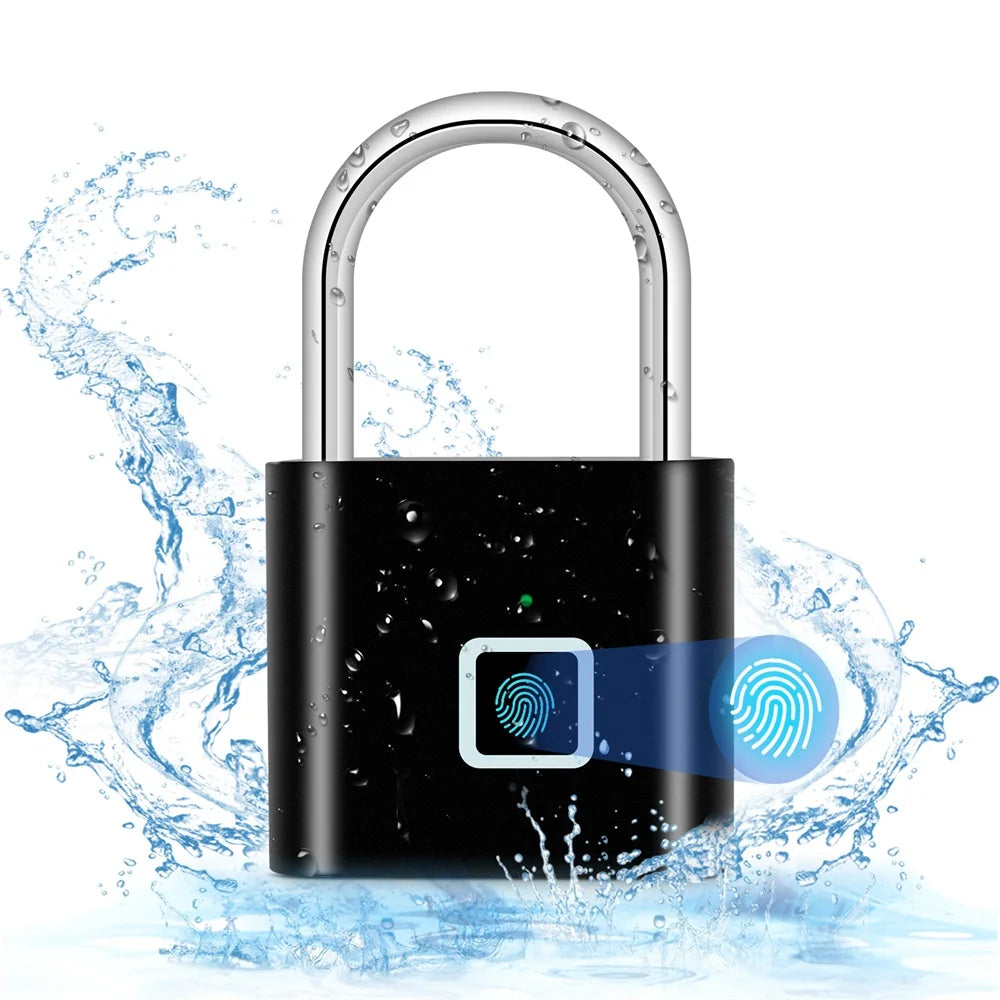 Candado Inteligente de Huella Digital – Seguridad Biométrica Sin Llaves y Recargable