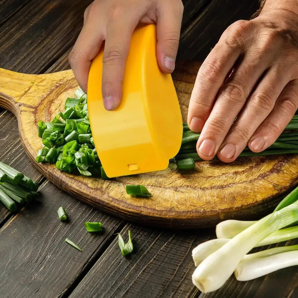 Picador de Verduras de Rodillo – 6 Cuchillas de Acero Inoxidable para Hierbas y Vegetales