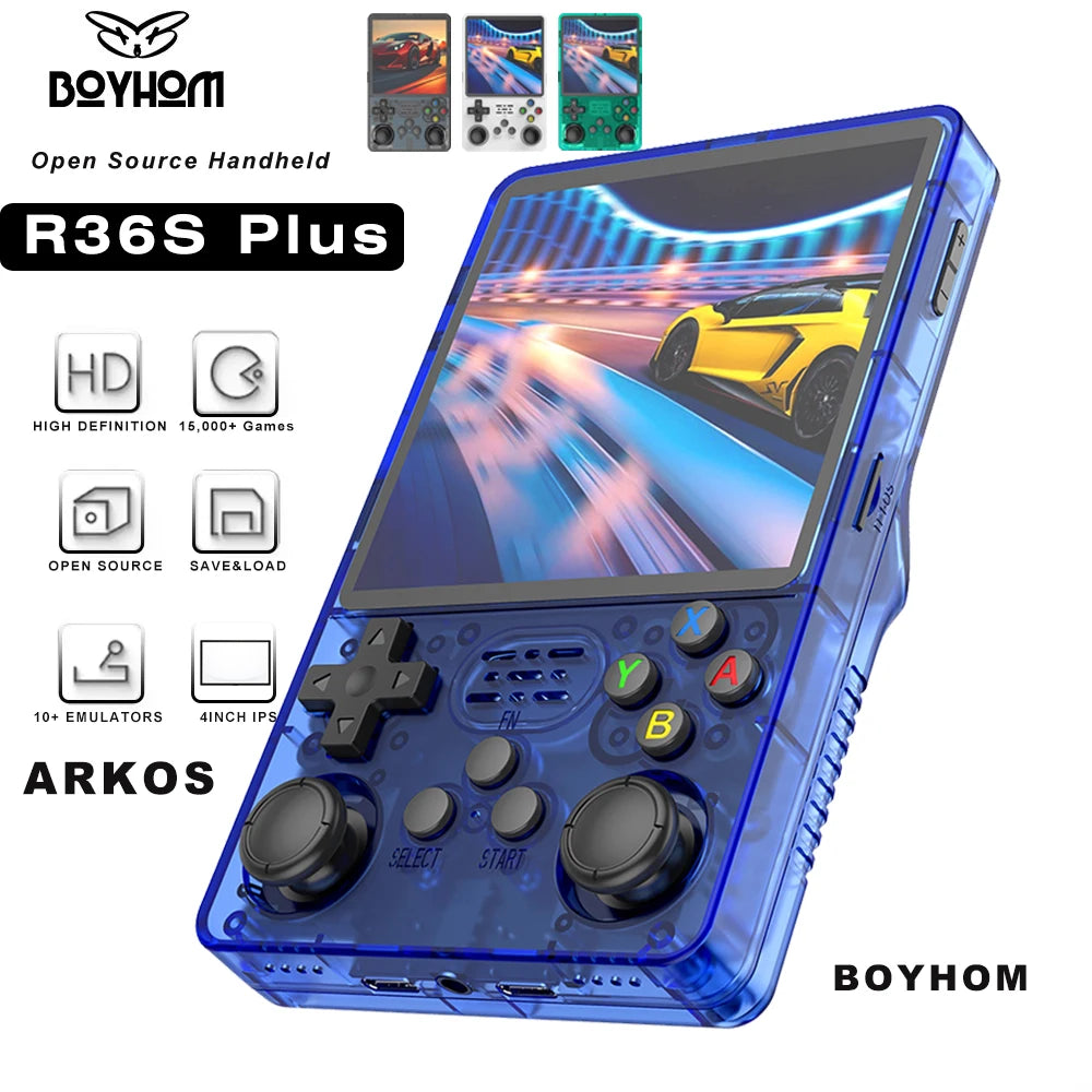 Consola Retro R36S Plus - 15,000+ Juegos Clásicos