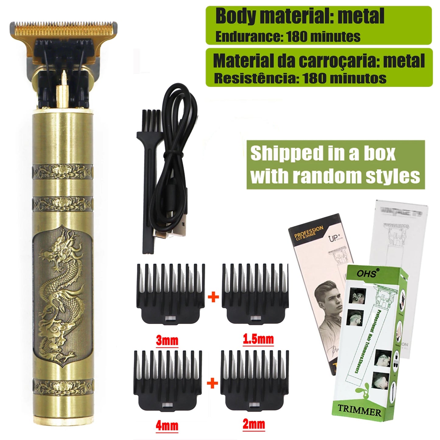 Cortadora de pelo eléctrica para hombres