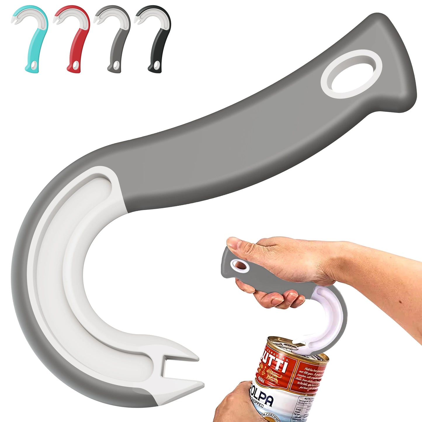 Abridor Ergonómico de Latas de Anillo – Abre Todo sin Esfuerzo ni Daños