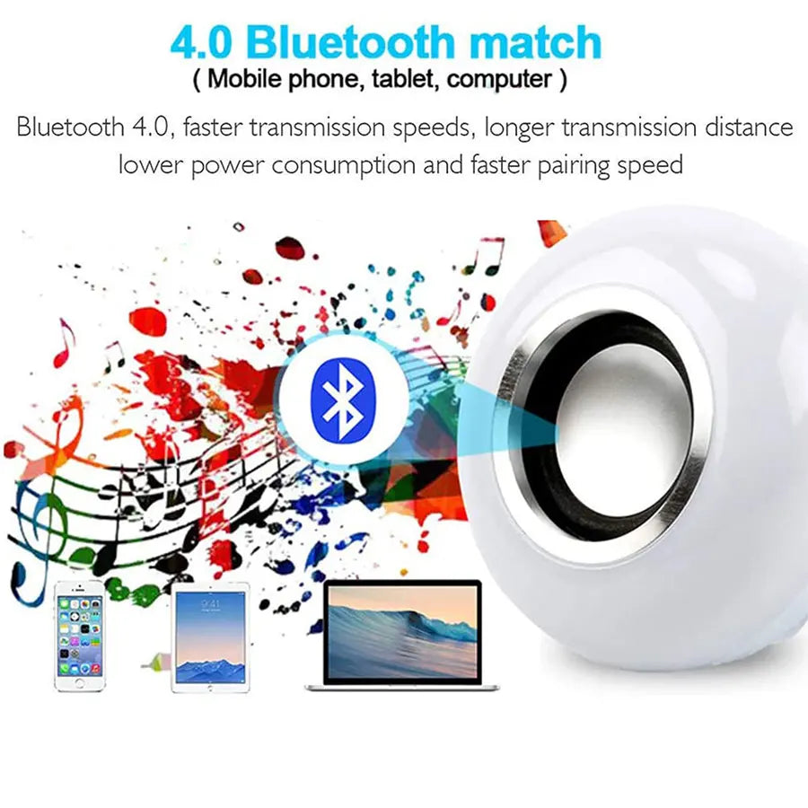Bombilla LED con Altavoz Bluetooth