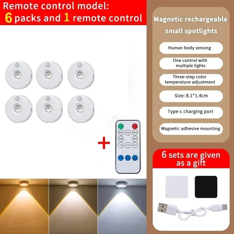 Luces LED con Sensor de Movimiento (Recargables)