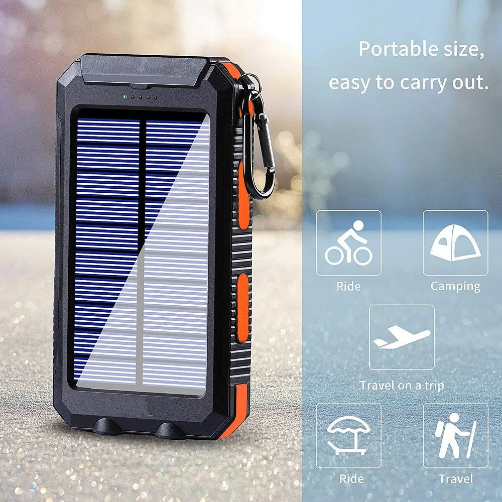 Cargador Solar 80,000 mAh - Energía Infinita Todo Terreno
