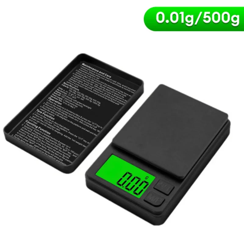 Báscula Digital de Alta Precisión (0.1g - 1000g) – Compacta y Portátil