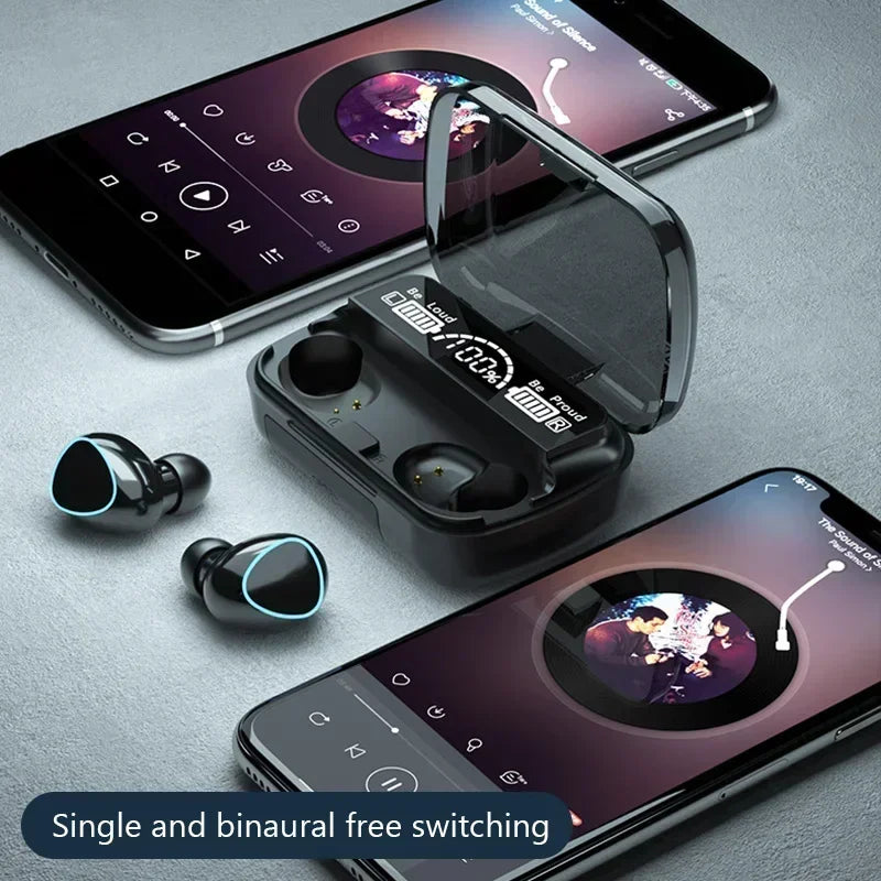 Audífonos Inalámbricos M10 TWS – Sonido Hi-Fi, Power Bank y Pantalla LED