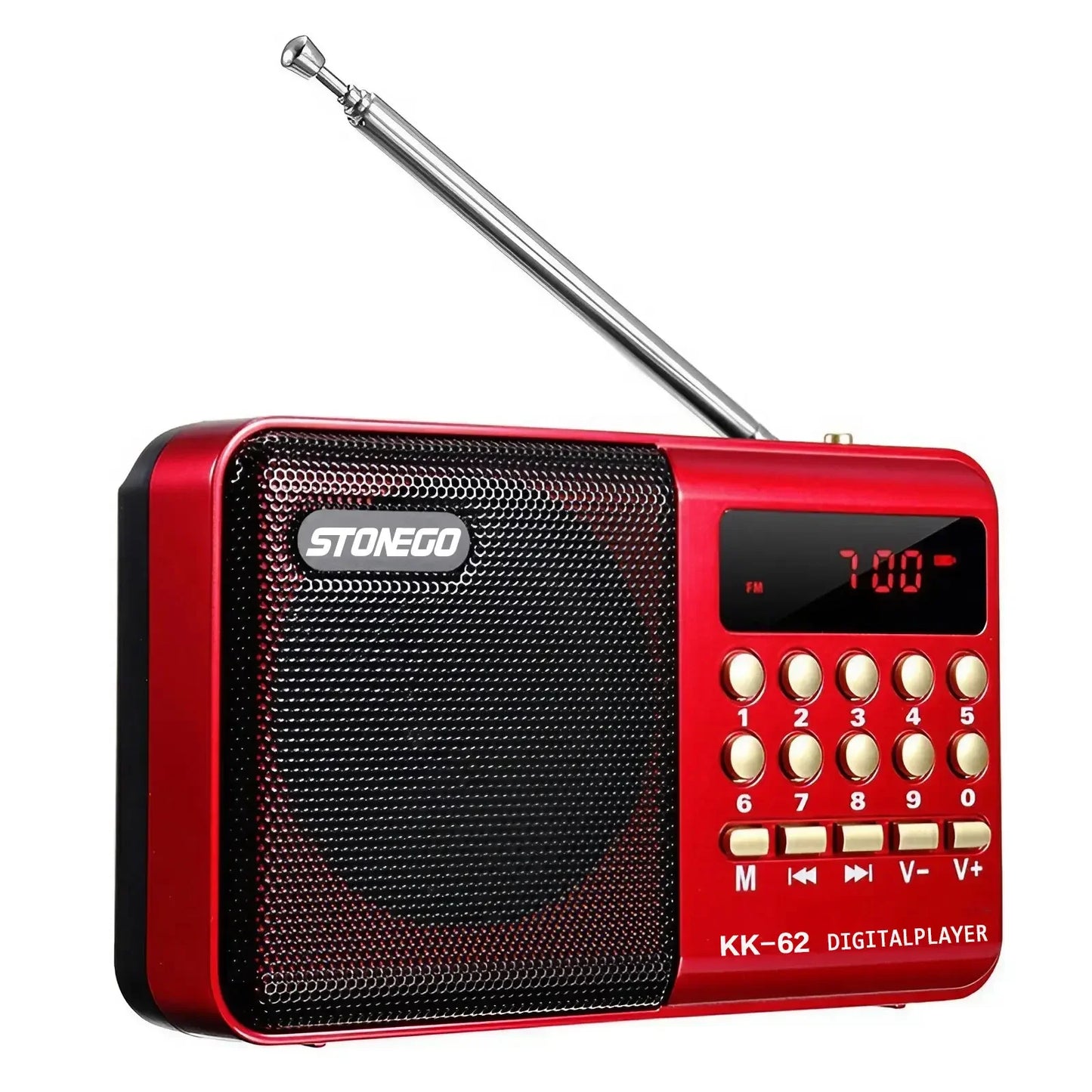 Radio Digital Portátil Hi-Fi - Sonido Potente y Batería Recargable