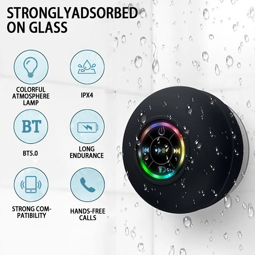 Altavoz Bluetooth Waterproof con Luz LED