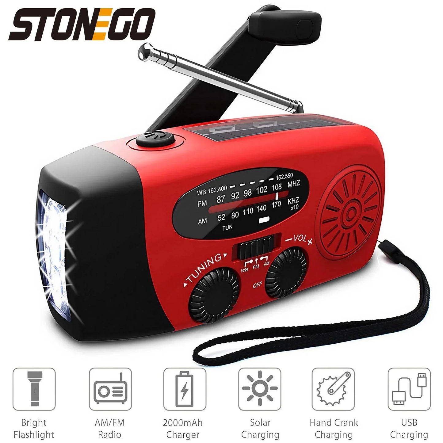 Radio Digital Portátil Hi-Fi - Sonido Potente y Batería Recargable