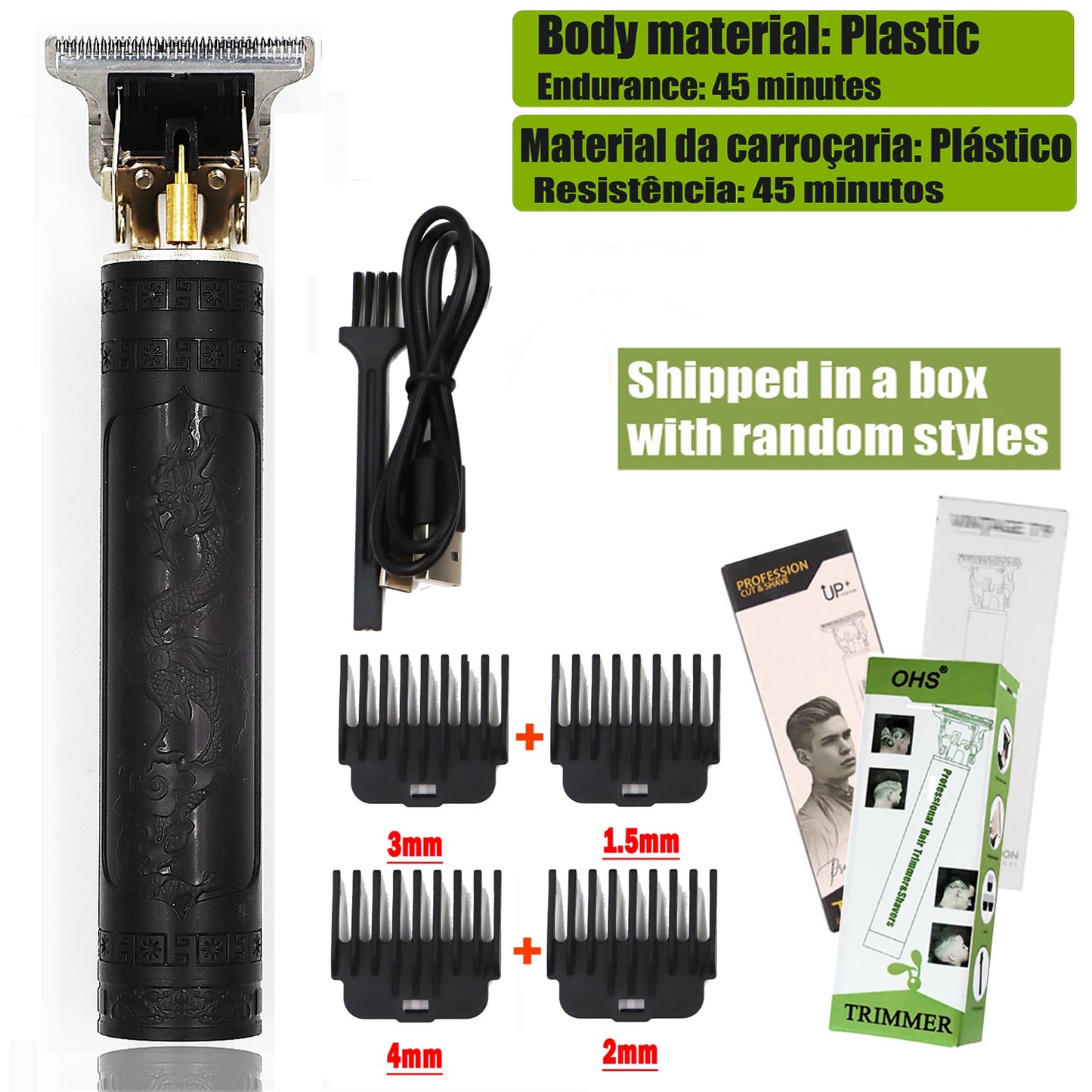 Cortadora de pelo eléctrica para hombres
