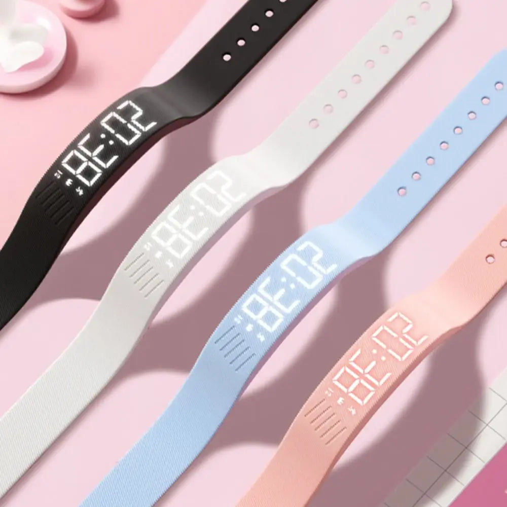 Reloj Deportivo Minimalista – Podómetro y Alarma con Vibración (Resistente al Agua)