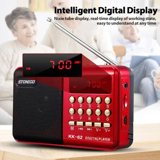Radio Digital Portátil Hi-Fi - Sonido Potente y Batería Recargable