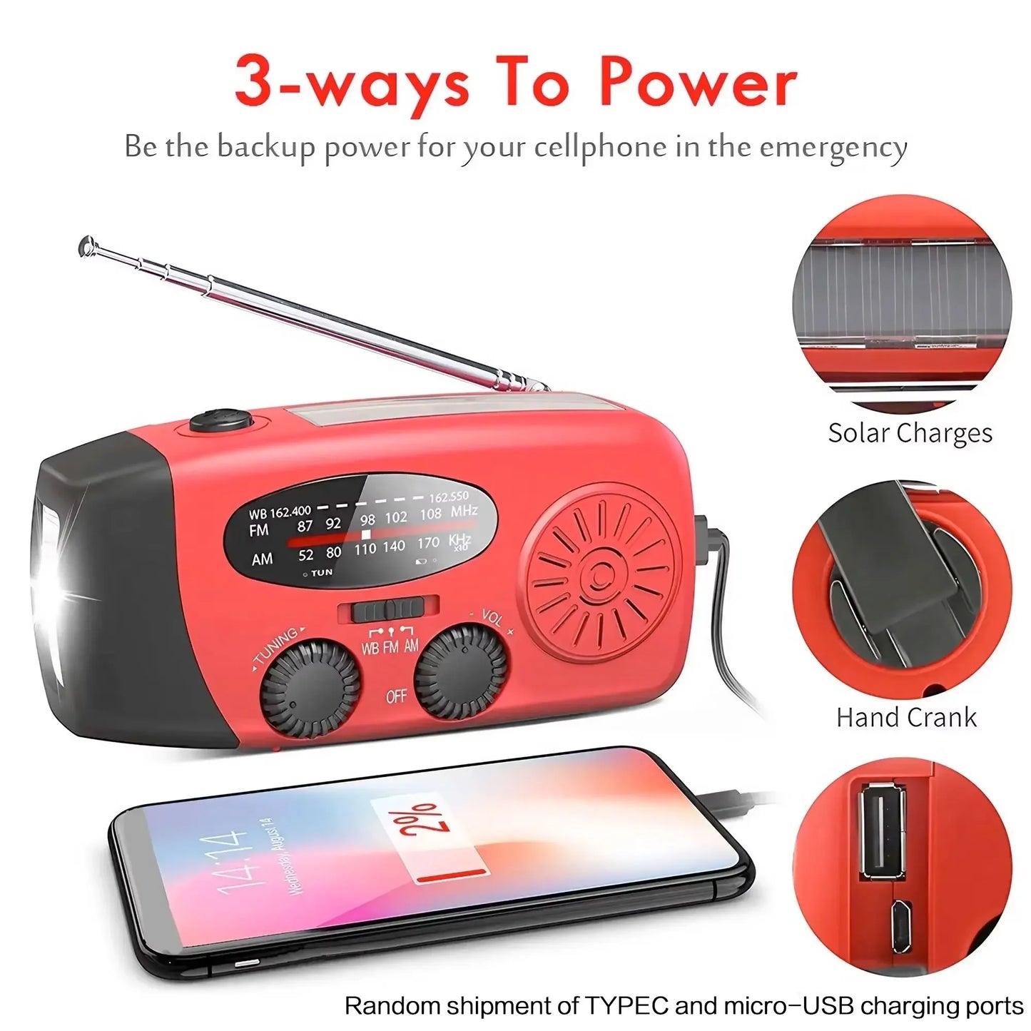 Radio Digital Portátil Hi-Fi - Sonido Potente y Batería Recargable