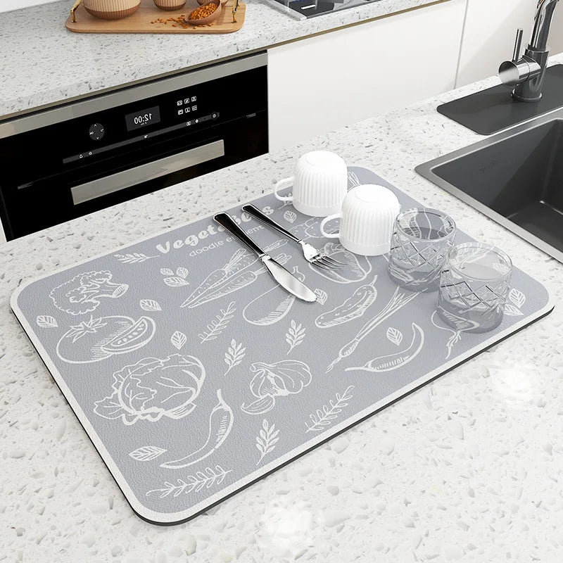 Alfombrilla de cocina grande superabsorbente