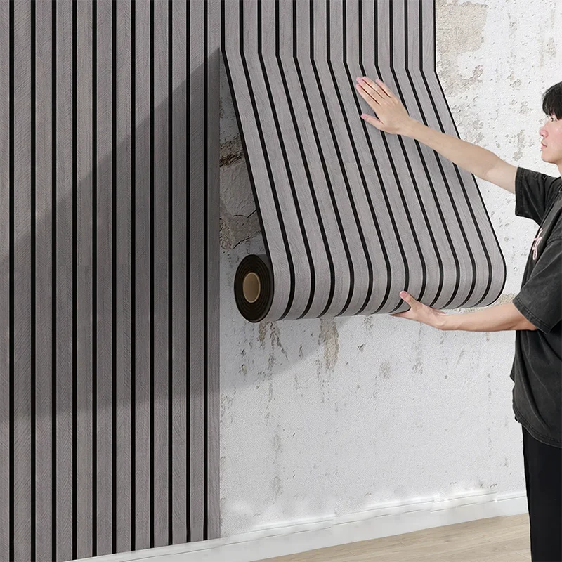 Panel de pared autoadhesivo, impermeable, grueso, papel tapiz divisorio 40x300cm