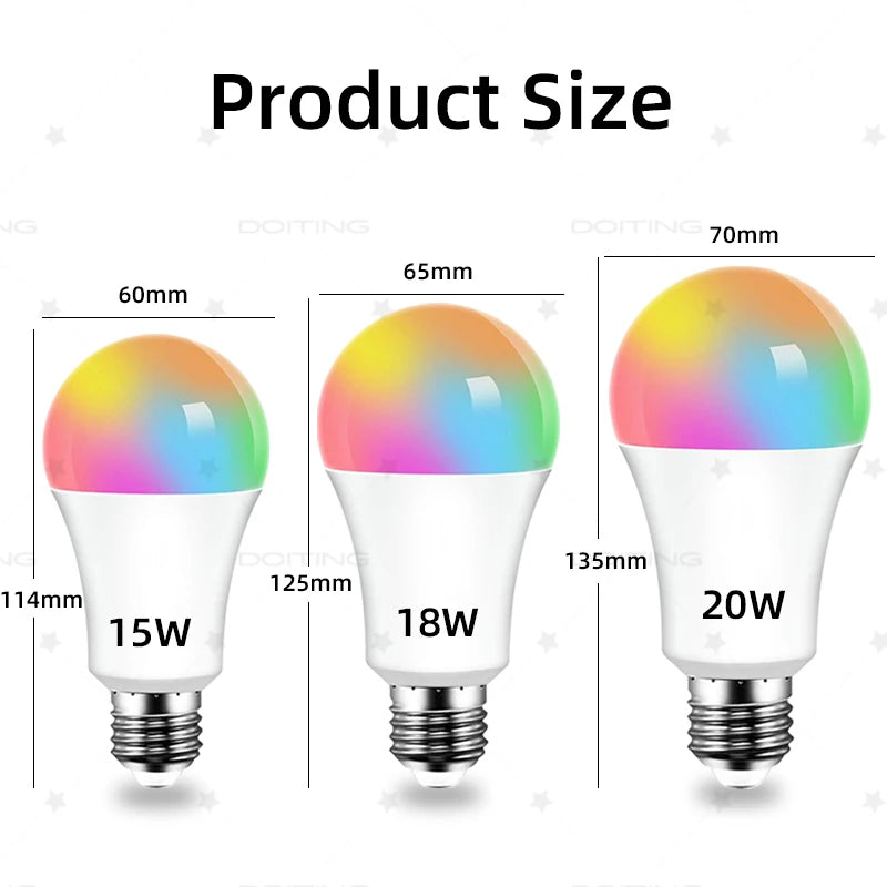 Lámpara LED Multicolor con Control Remoto