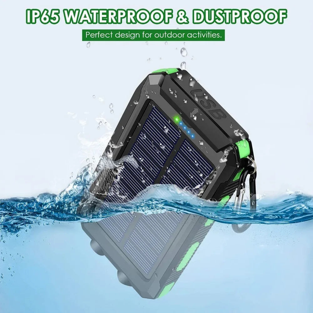Cargador Solar 80,000 mAh - Energía Infinita Todo Terreno