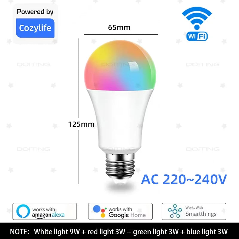 Lámpara LED Multicolor con Control Remoto