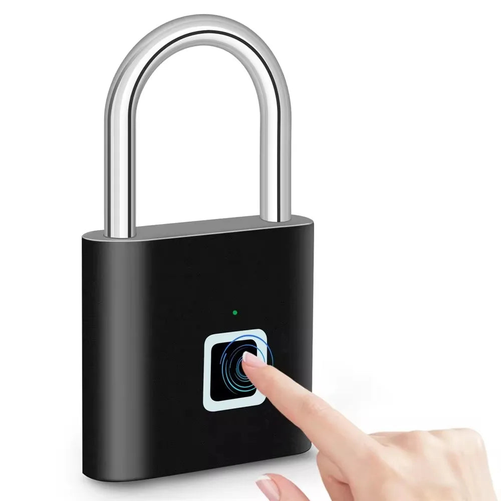 Candado Inteligente de Huella Digital – Seguridad Biométrica Sin Llaves y Recargable