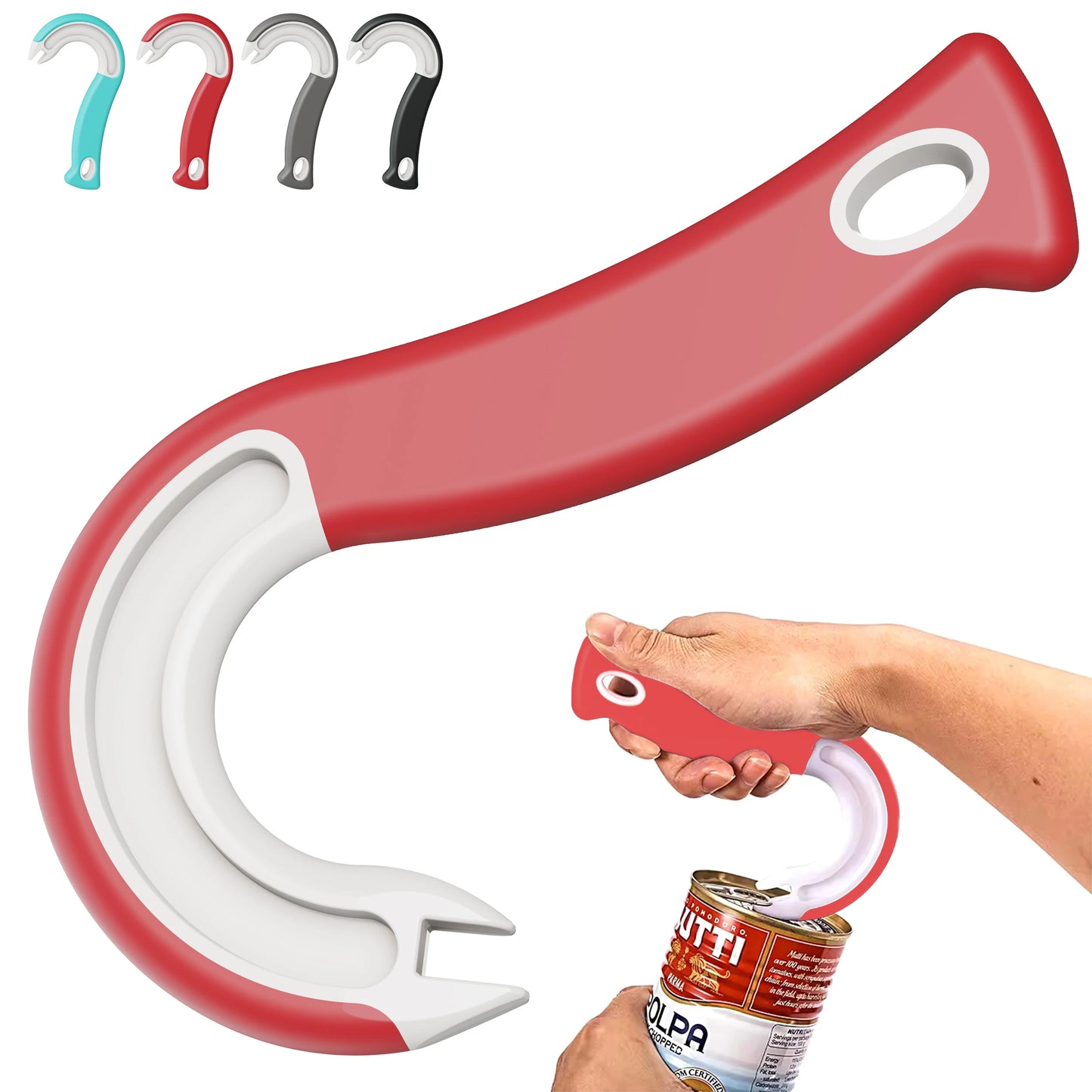 Abridor Ergonómico de Latas de Anillo – Abre Todo sin Esfuerzo ni Daños