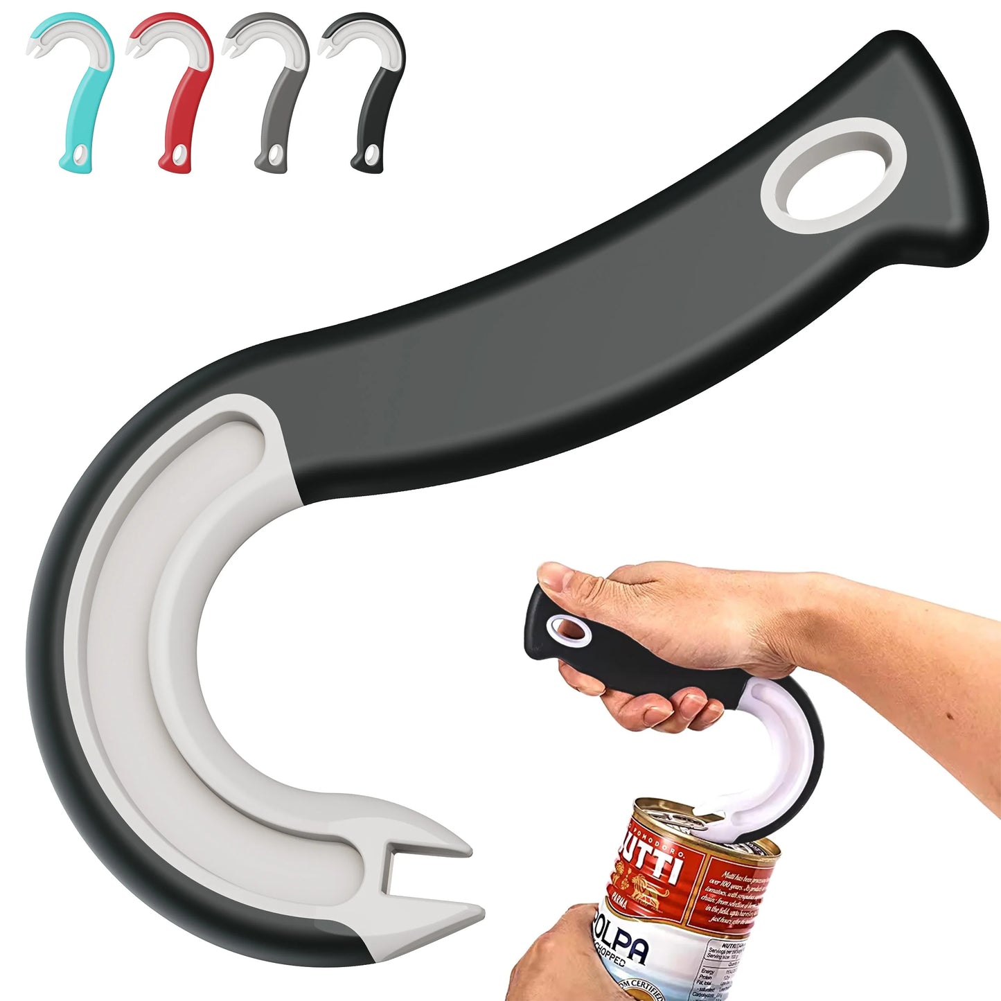 Abridor Ergonómico de Latas de Anillo – Abre Todo sin Esfuerzo ni Daños