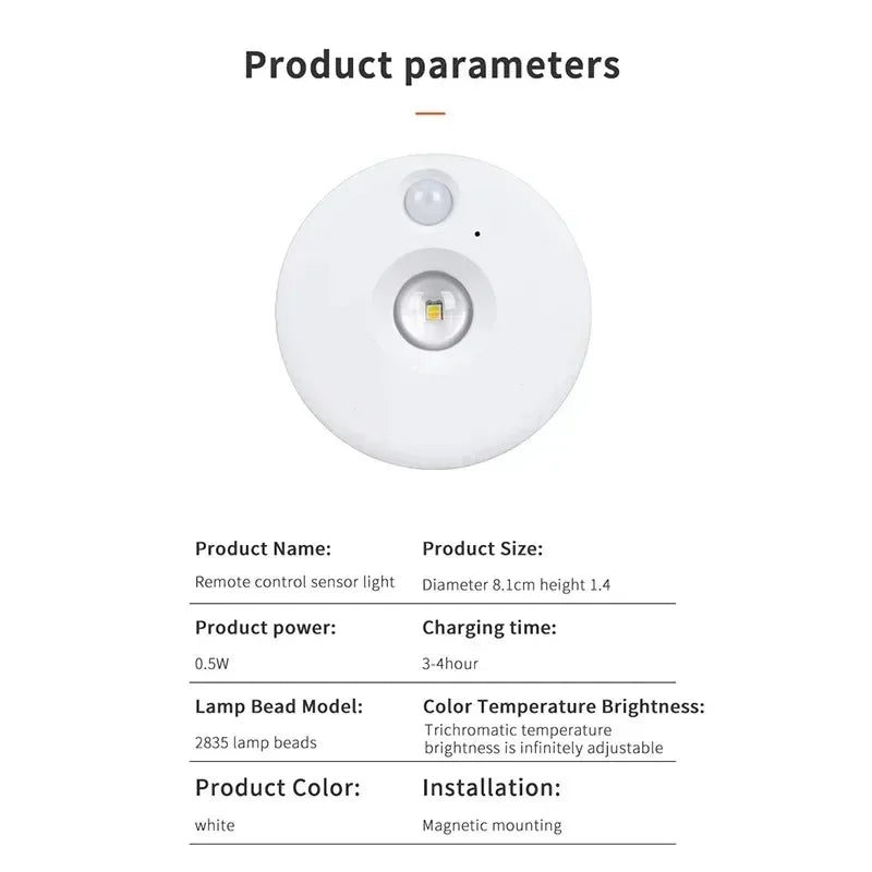 Luces LED con Sensor de Movimiento (Recargables)