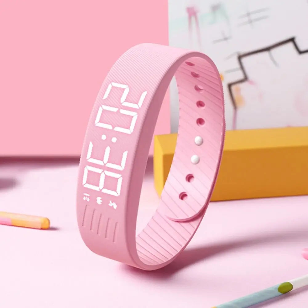 Reloj Deportivo Minimalista – Podómetro y Alarma con Vibración (Resistente al Agua)