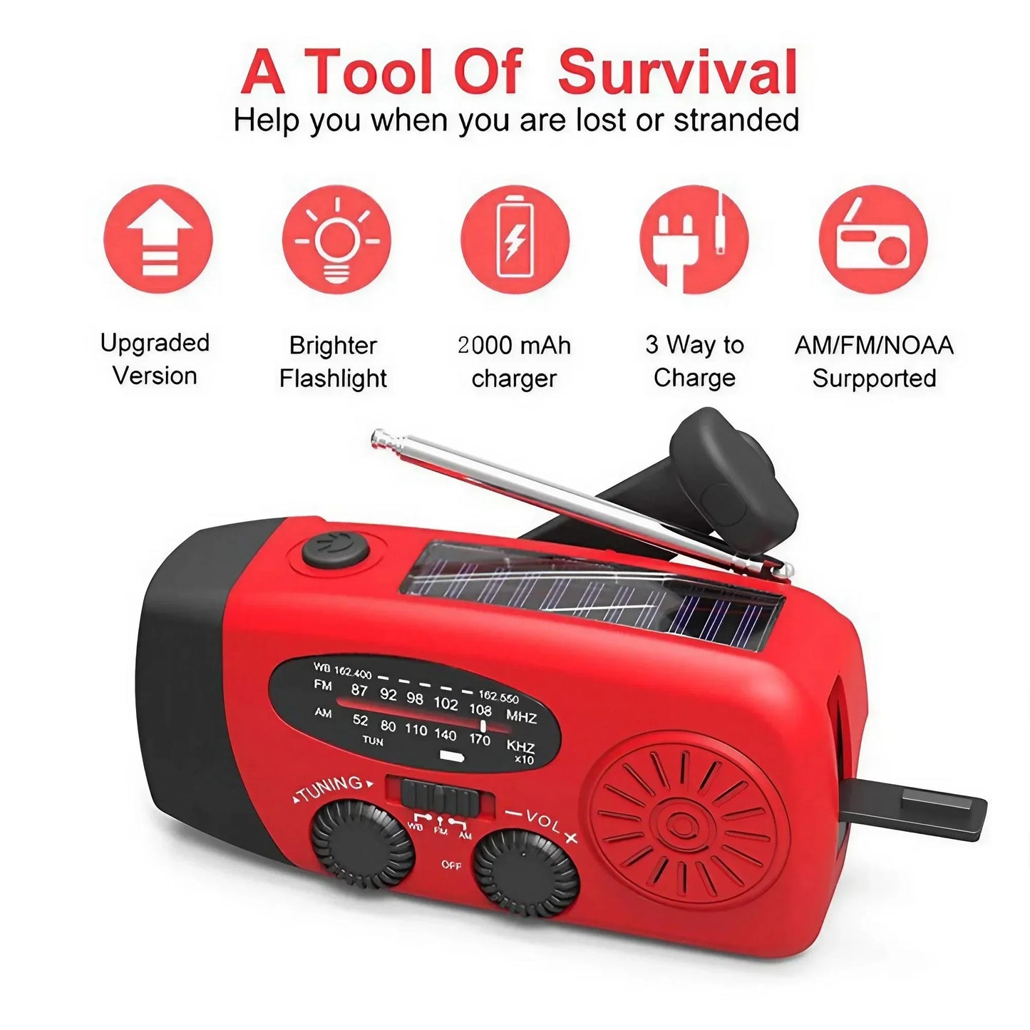 Radio Digital Portátil Hi-Fi - Sonido Potente y Batería Recargable