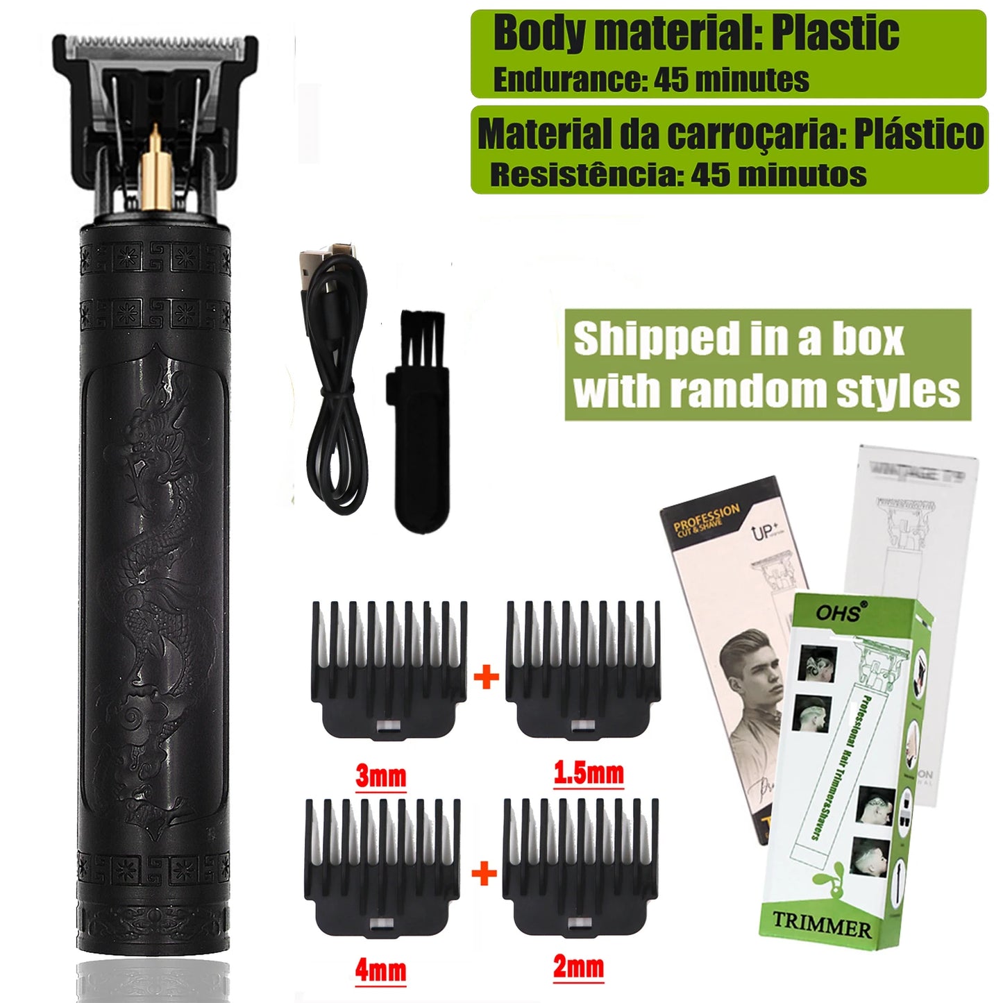 Cortadora de pelo eléctrica para hombres