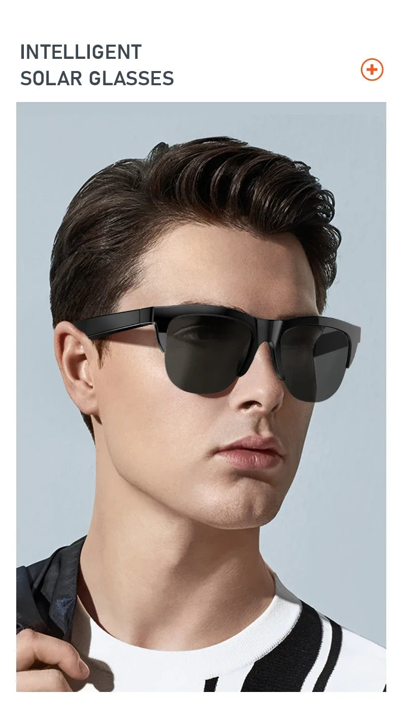 Lentes de Sol Inteligentes Audio Bluetooth V5.3 – Sonido Abierto, Llamadas y Protección UV