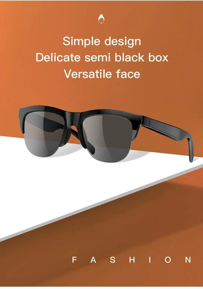 Lentes de Sol Inteligentes Audio Bluetooth V5.3 – Sonido Abierto, Llamadas y Protección UV