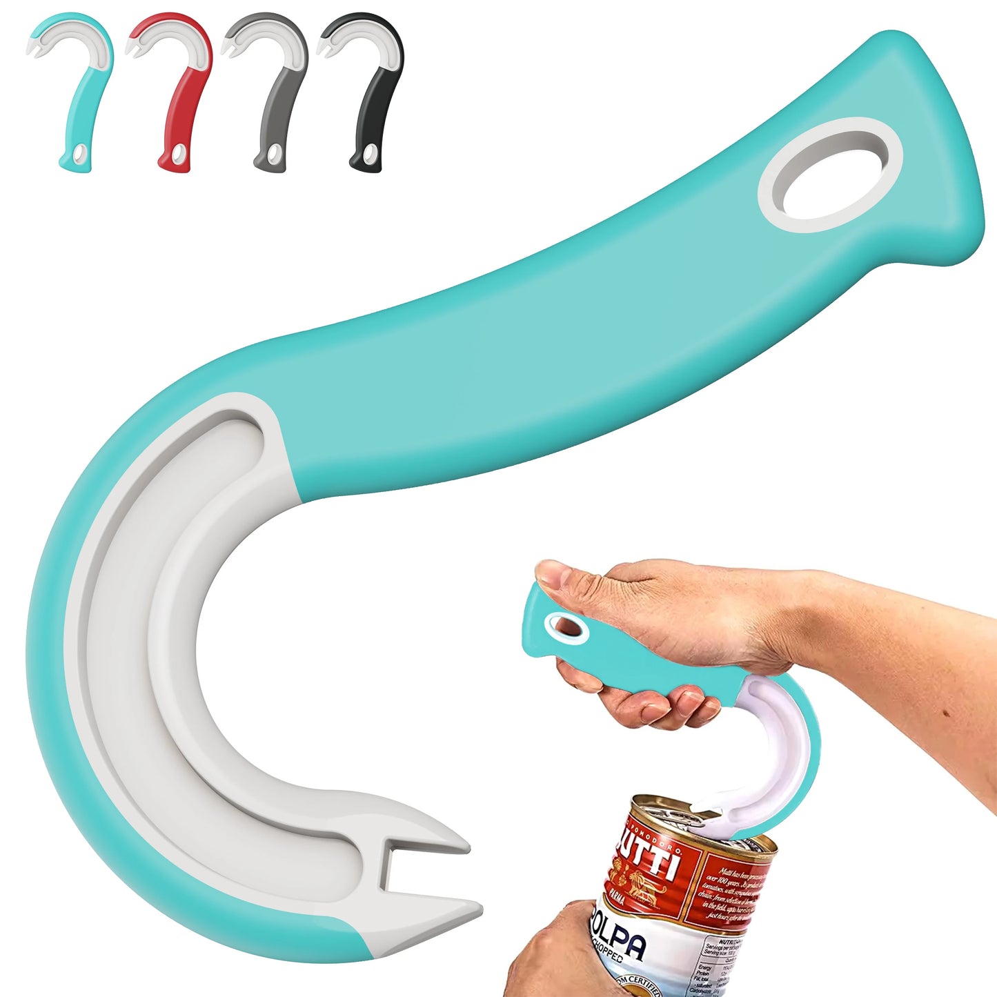 Abridor Ergonómico de Latas de Anillo – Abre Todo sin Esfuerzo ni Daños